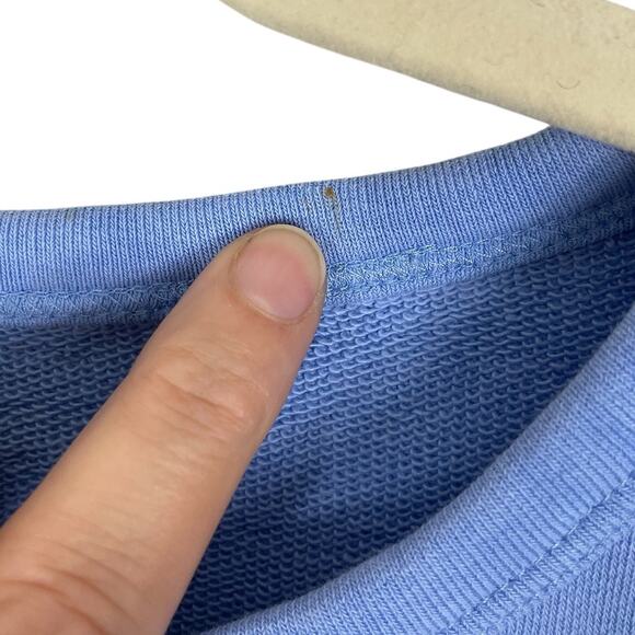 Talbots Hummingbird Sweatshirt Pullover Preppy Classic Nature Blue Size XS - Picture 9 of 10